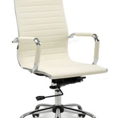 Кресло офисное BRABIX "Energy EX-509" (экокожа, хром, бежевое) 531166 в Асбесте - asbest.mebel24.online | фото