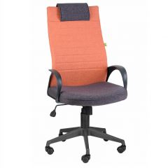 Кресло Квест HOME (Ткань КФ-28/КФ-13) оранжевый-сливовый в Асбесте - asbest.mebel24.online | фото