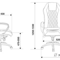 Кресло руководителя Бюрократ _AURA/BROWN коричневый в Асбесте - asbest.mebel24.online | фото 4