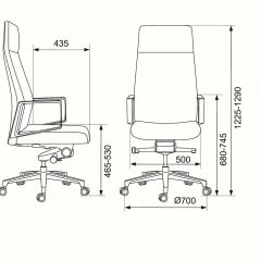 Кресло руководителя Бюрократ _JONS/CASHGREY серый в Асбесте - asbest.mebel24.online | фото 4