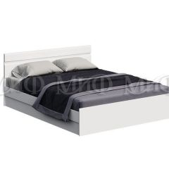 НЭНСИ NEW Кровать 1,4 м с ПМ (Белый глянец холодный/Белый) в Асбесте - asbest.mebel24.online | фото 1
