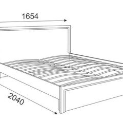 Кровать 1.6 Беатрис М07 Стандарт с ортопедическим основанием (Орех гепланкт) в Асбесте - asbest.mebel24.online | фото 2