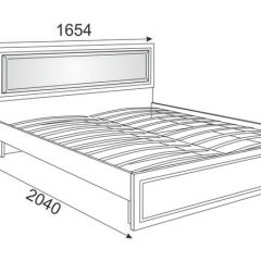 Кровать 1.6 Беатрис М10 с мягкой спинкой и ортопедическим основанием (Орех гепланкт) в Асбесте - asbest.mebel24.online | фото 2