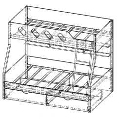 Кровать двухъярусная ДЕЛЬТА-20.02 в Асбесте - asbest.mebel24.online | фото 6