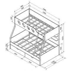 Кровать двухъярусная ДЕЛЬТА-20.02 в Асбесте - asbest.mebel24.online | фото 5