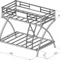 Кровать двухъярусная «Виньола» в Асбесте - asbest.mebel24.online | фото 5