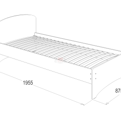Кровать-2 одинарная (900*1900) в Асбесте - asbest.mebel24.online | фото 2