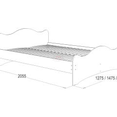 Кровать-5 двойная (1400*2000) в Асбесте - asbest.mebel24.online | фото 2