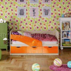 Кровать Бабочки (Оранжевый металлик) 1800 в Асбесте - asbest.mebel24.online | фото
