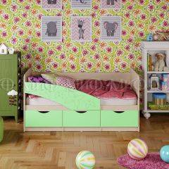 Кровать Бабочки (Салатовый матовый) 1600 в Асбесте - asbest.mebel24.online | фото