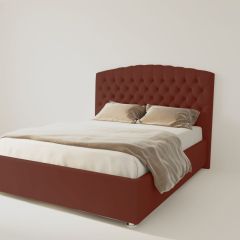 Кровать Берлин без основания 1200 (велюр бордо) в Асбесте - asbest.mebel24.online | фото