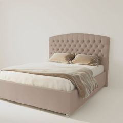 Кровать Берлин без основания 2000 (велюр серый) в Асбесте - asbest.mebel24.online | фото