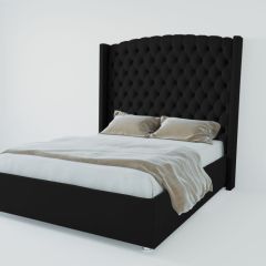 Кровать Берлин ЛЮКС с ПМ 2000 (экокожа кольт ч) в Асбесте - asbest.mebel24.online | фото 2
