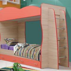 Кровать детская 2-х ярусная Юниор-1.1 (800*2000) ЛДСП в Асбесте - asbest.mebel24.online | фото 1