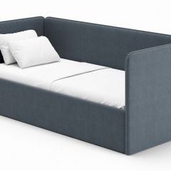 Кровать-диван Leonardo 160*70 (Серый) + боковина в Асбесте - asbest.mebel24.online | фото
