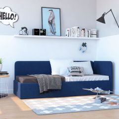 Кровать-диван Leonardo 160*70 (Синий) в Асбесте - asbest.mebel24.online | фото 6