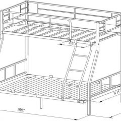 Кровать двухъярусная «Гранада-1П 140» с полкой в Асбесте - asbest.mebel24.online | фото 6