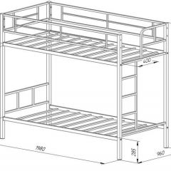 Кровать двухъярусная «Севилья» в Асбесте - asbest.mebel24.online | фото 2