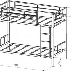 Кровать двухъярусная «Севилья-2» в Асбесте - asbest.mebel24.online | фото 2