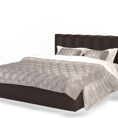 Кровать Элен 1600 + основание с ПМ (Лесмо brown) коричневый в Асбесте - asbest.mebel24.online | фото