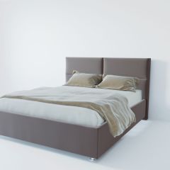 Кровать Корсика с ПМ 1800 (велюр темно-серый) в Асбесте - asbest.mebel24.online | фото 2