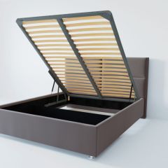 Кровать Корсика с ПМ 1800 (велюр темно-серый) в Асбесте - asbest.mebel24.online | фото