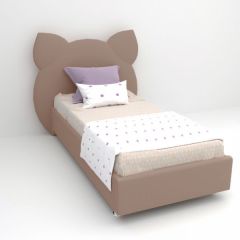 Кровать Котя с ортопедическим основанием 1200 (велюр серый) в Асбесте - asbest.mebel24.online | фото