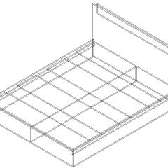 СОФИЯ Кровать КР 1400 (венге/дуб белфорт) щиты в Асбесте - asbest.mebel24.online | фото 2