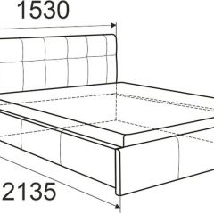 Кровать Изабелла с латами Newtone cacao 1400x2000 в Асбесте - asbest.mebel24.online | фото