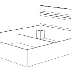 Кровать Ненси 1400 с ортопедическим основанием (Венге/Белый глянец) в Асбесте - asbest.mebel24.online | фото 2