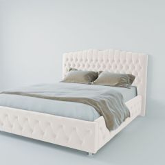 Кровать Нягань с ПМ 900 (экокожа белая) в Асбесте - asbest.mebel24.online | фото