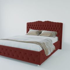 Кровать Нягань с ПМ 900 (велюр бордо) в Асбесте - asbest.mebel24.online | фото 2