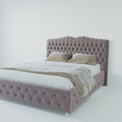 Кровать Нягань с ПМ 900 (велюр темно-серый) в Асбесте - asbest.mebel24.online | фото 2