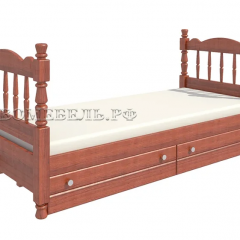 АЛЕНКА Кровать детская (орех) с 2 ящиками в Асбесте - asbest.mebel24.online | фото 2