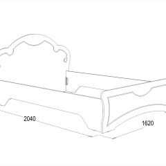 Кровать Ольга-10 МДФ (1400) без основания в Асбесте - asbest.mebel24.online | фото 2