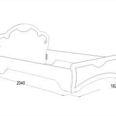 Кровать Ольга-10 МДФ (1600) без основания в Асбесте - asbest.mebel24.online | фото 2