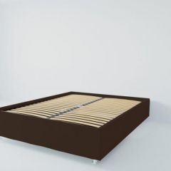 Кровать Подиум с ортопедическим основанием 1400 (экокожа коричневая) в Асбесте - asbest.mebel24.online | фото 2