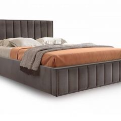Кровать "Вена" 1400 СТАНДАРТ Вариант 3 Мора коричневый + бельевой ящик с кроватным основанием и подъемным механизмом в Асбесте - asbest.mebel24.online | фото