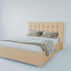 Кровать Венеция без основания 1400 (экокожа бежевая) в Асбесте - asbest.mebel24.online | фото