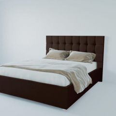Кровать Венеция без основания 1800 (экокожа коричневая) в Асбесте - asbest.mebel24.online | фото