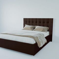 Кровать Венеция без основания 2000 (экокожа коричневая) в Асбесте - asbest.mebel24.online | фото