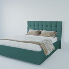 Кровать Венеция без основания 1400 (велюр бирюзовый) в Асбесте - asbest.mebel24.online | фото