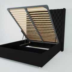 Кровать Версаль ЛЮКС с ПМ 1200 (экокожа кольт ч) в Асбесте - asbest.mebel24.online | фото