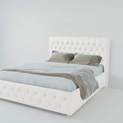 Кровать Версаль 900 без основания (экокожа белый) в Асбесте - asbest.mebel24.online | фото