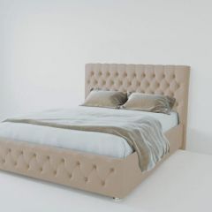 Кровать Версаль 2000 без основания (велюр светло серый) в Асбесте - asbest.mebel24.online | фото