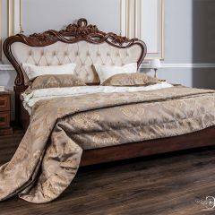 Кровать с мягким изголовьем Афина 1600 (караваджо) в Асбесте - asbest.mebel24.online | фото 1