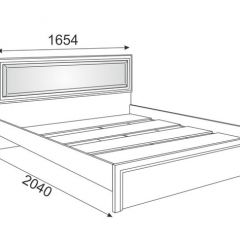 Кровать 1.6 Беатрис М09 с мягкой спинкой и настилом (дуб млечный) в Асбесте - asbest.mebel24.online | фото 2