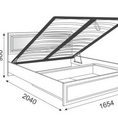 Кровать 1.6 Беатрис М11 с мягкой спинкой и ПМ (дуб млечный) в Асбесте - asbest.mebel24.online | фото 3