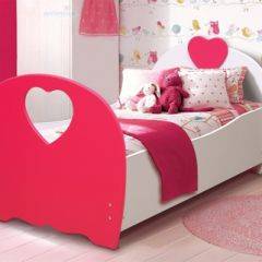 Кровать детская Сердце (700*1400) МДФ матовый в Асбесте - asbest.mebel24.online | фото