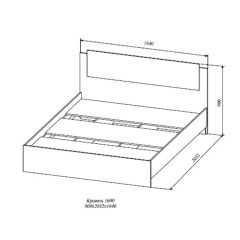 СОФИ СКР1600.1 Кровать 1600 в Асбесте - asbest.mebel24.online | фото 2